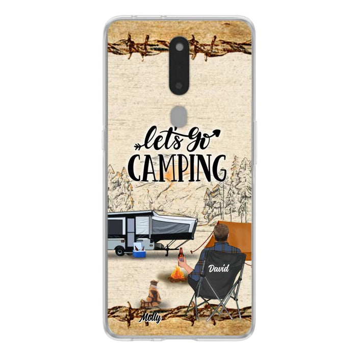 Custom Personalized Camping Phone Case - Gift Idea For Camping Lovers - Couple/Single Man/Woman With Upto 6 Pets - Let's Go Camping - Cases For Oppo, Xiaomi & Huawei