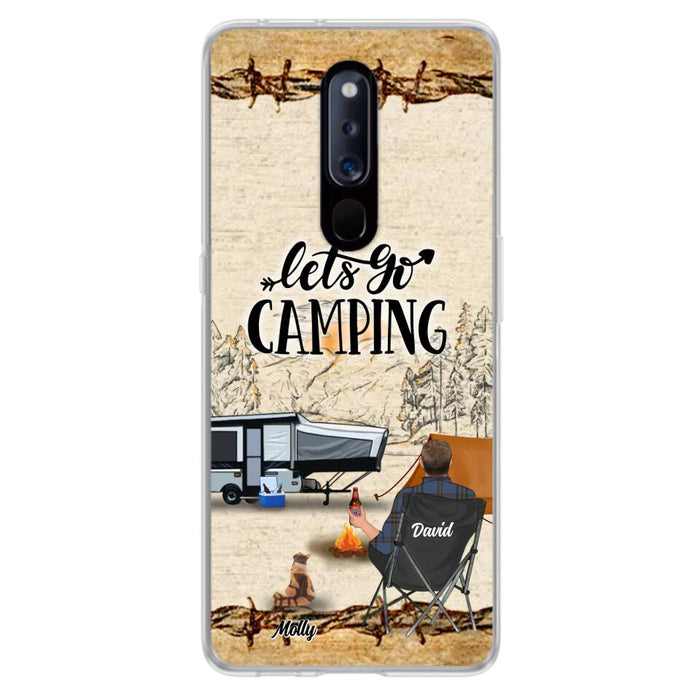 Custom Personalized Camping Phone Case - Gift Idea For Camping Lovers - Couple/Single Man/Woman With Upto 6 Pets - Let's Go Camping - Cases For Oppo, Xiaomi & Huawei