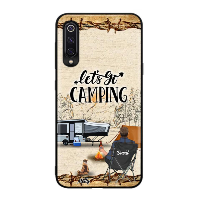 Custom Personalized Camping Phone Case - Gift Idea For Camping Lovers - Couple/Single Man/Woman With Upto 6 Pets - Let's Go Camping - Cases For Oppo, Xiaomi & Huawei