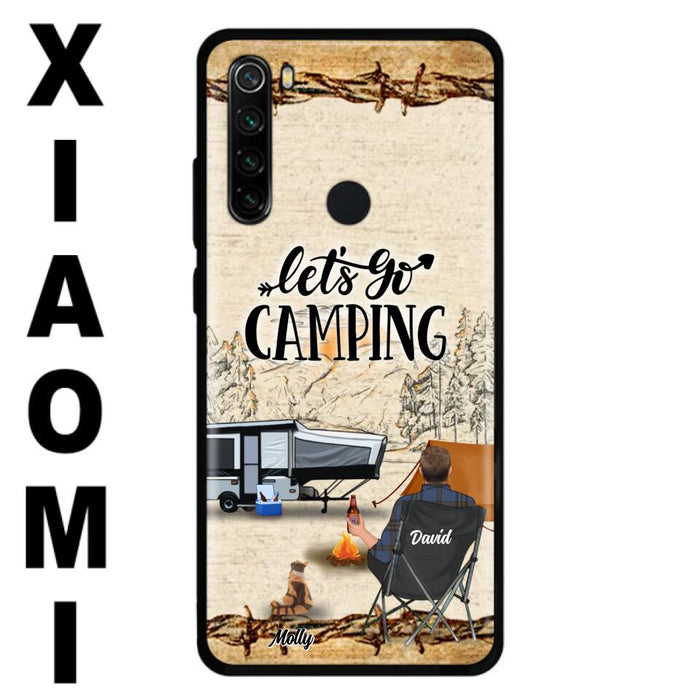 Custom Personalized Camping Phone Case - Gift Idea For Camping Lovers - Couple/Single Man/Woman With Upto 6 Pets - Let's Go Camping - Cases For Oppo, Xiaomi & Huawei