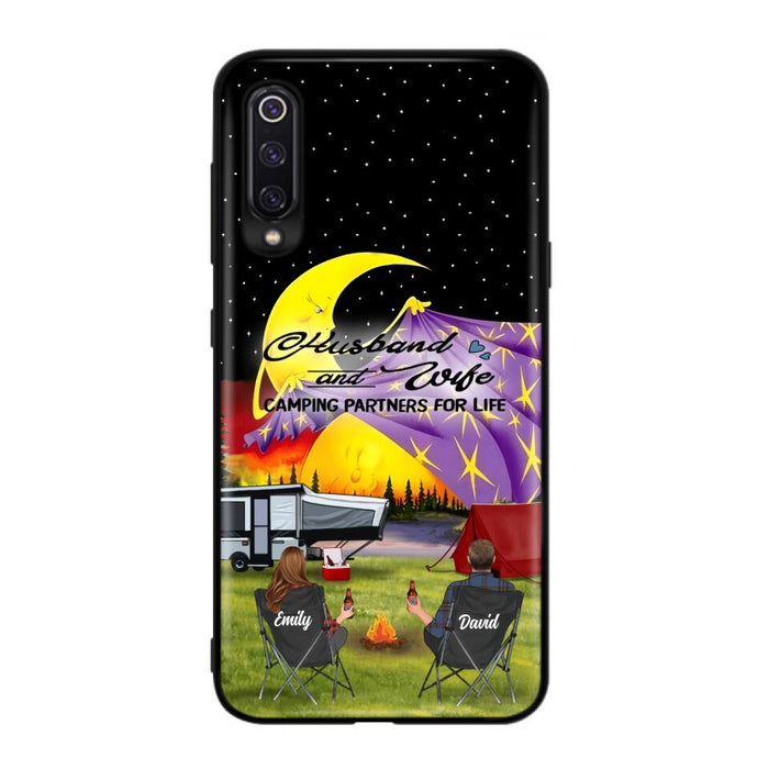 Custom Personalized Camping Phone Case - Couple/ Parents With Upto 3 Kids And 4 Pets - Gift Idea For Camping Lover - Case For Xiaomi, Oppo And Huawei