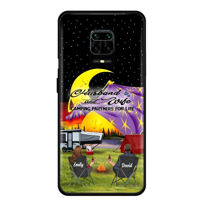 Personalized Camping Phone Case - Couple/Parents With Up to 3 Kids And 4 Pets - Gift Idea For Camping Lover - Case For Xiaomi, Oppo And Huawei