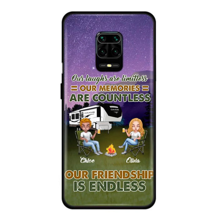 Custom Personalized Camping Friends Phone Case - Upto 4 People - Gift Idea For Friends/ Camping Lover - Life Is Better When You're Camping With Friends - Case For Xiaomi/Huawei/Oppo