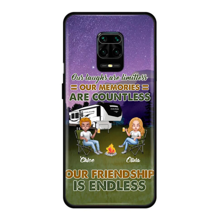 Custom Personalized Camping Friends Phone Case - Upto 4 People - Gift Idea For Friends/ Camping Lover - Life Is Better When You're Camping With Friends - Case For Xiaomi/Huawei/Oppo