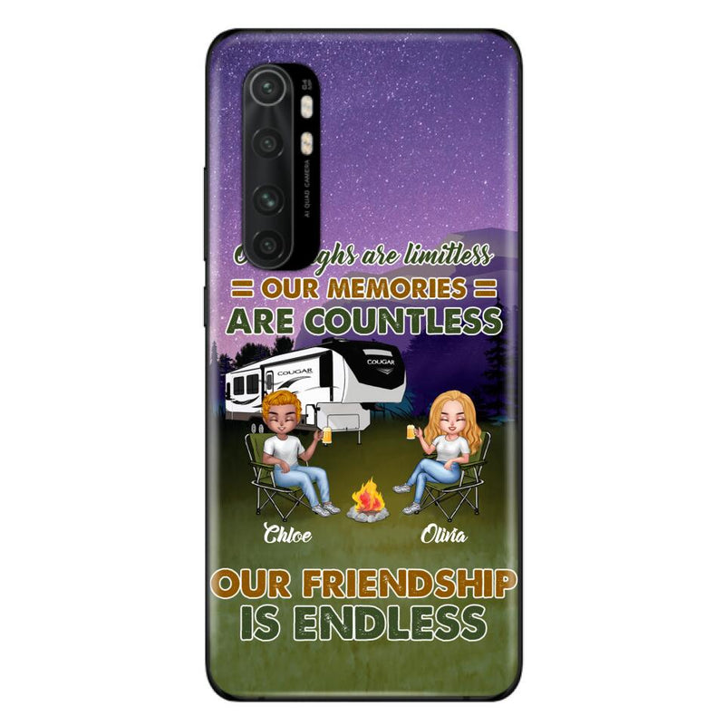Personalized Camping Friends Phone Case - Up to 4 People - Gift Idea For Friends/Camping Lover - Life Is Better When You're Camping With Friends - Case For Xiaomi/Huawei/Oppo