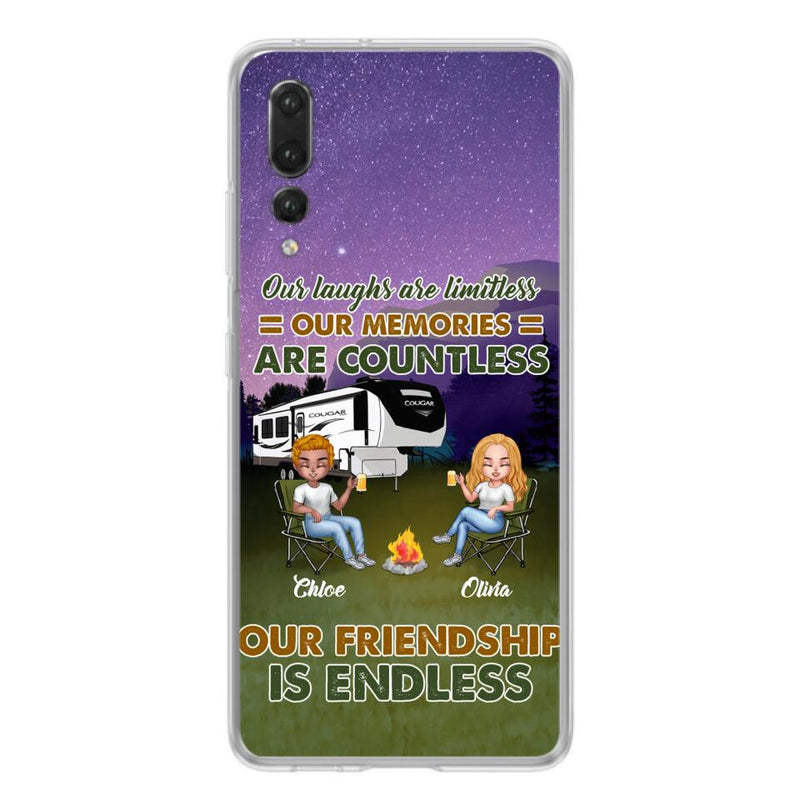 Personalized Camping Friends Phone Case - Up to 4 People - Gift Idea For Friends/Camping Lover - Life Is Better When You're Camping With Friends - Case For Xiaomi/Huawei/Oppo