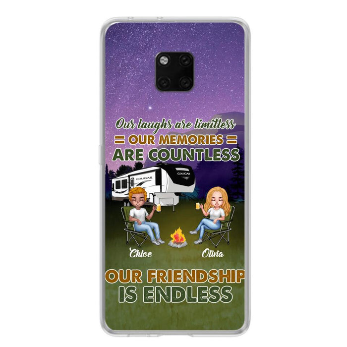 Custom Personalized Camping Friends Phone Case - Upto 4 People - Gift Idea For Friends/ Camping Lover - Life Is Better When You're Camping With Friends - Case For Xiaomi/Huawei/Oppo