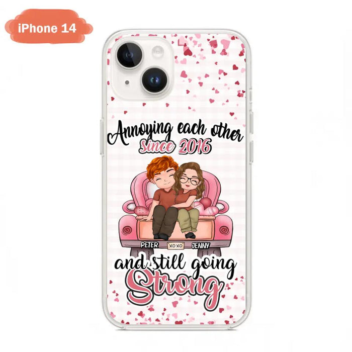 Custom Personalized Couple Phone Case - Valentine's Day/ Birthday/ Anniversary/ Mother's Day Gift For Wife From Husband - Case For iPhone And Samsung