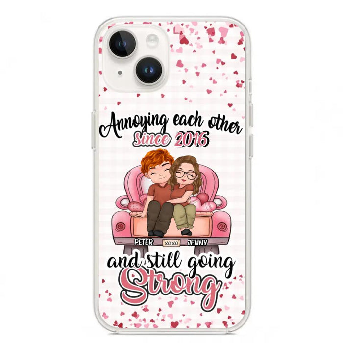 Custom Personalized Couple Phone Case - Valentine's Day/ Birthday/ Anniversary/ Mother's Day Gift For Wife From Husband - Case For iPhone And Samsung