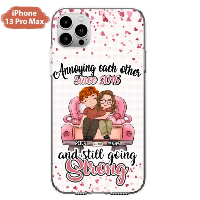 Custom Personalized Couple Phone Case - Valentine's Day/ Birthday/ Anniversary/ Mother's Day Gift For Wife From Husband - Case For iPhone And Samsung