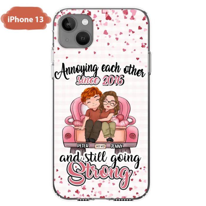 Custom Personalized Couple Phone Case - Valentine's Day/ Birthday/ Anniversary/ Mother's Day Gift For Wife From Husband - Case For iPhone And Samsung