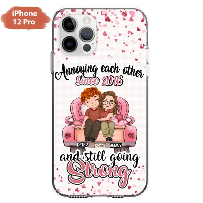 Custom Personalized Couple Phone Case - Valentine's Day/ Birthday/ Anniversary/ Mother's Day Gift For Wife From Husband - Case For iPhone And Samsung