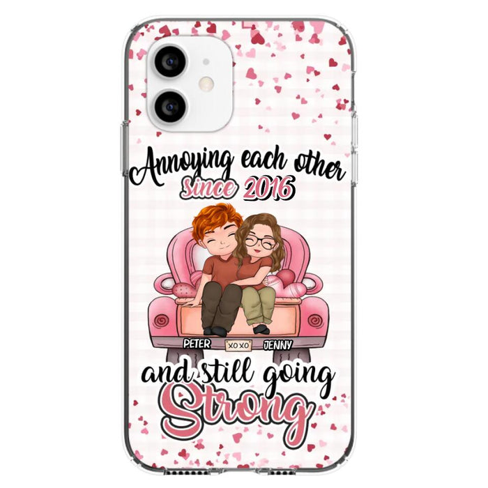 Custom Personalized Couple Phone Case - Valentine's Day/ Birthday/ Anniversary/ Mother's Day Gift For Wife From Husband - Case For iPhone And Samsung