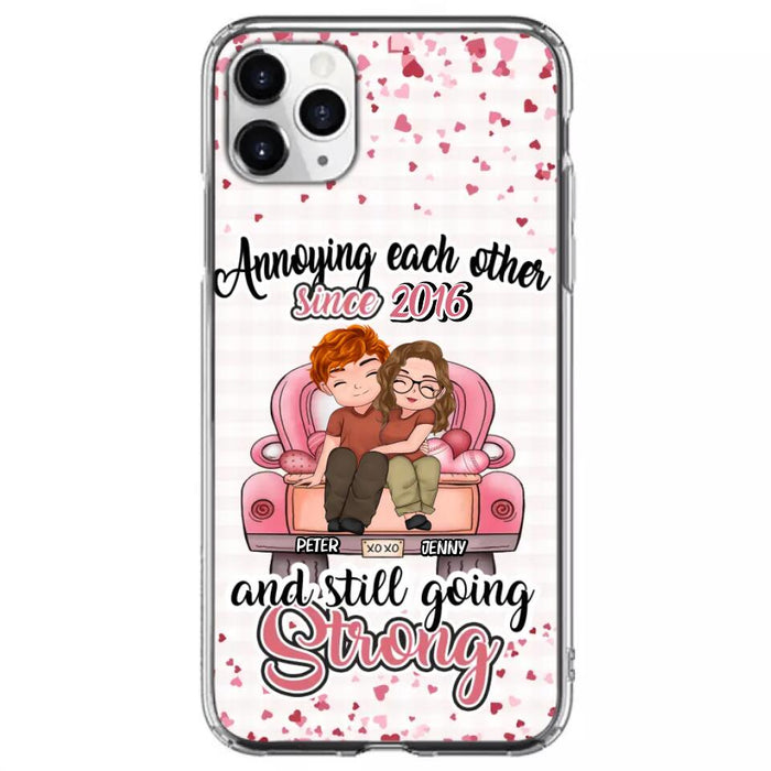 Custom Personalized Couple Phone Case - Valentine's Day/ Birthday/ Anniversary/ Mother's Day Gift For Wife From Husband - Case For iPhone And Samsung