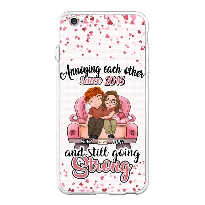 Custom Personalized Couple Phone Case - Valentine's Day/ Birthday/ Anniversary/ Mother's Day Gift For Wife From Husband - Case For iPhone And Samsung