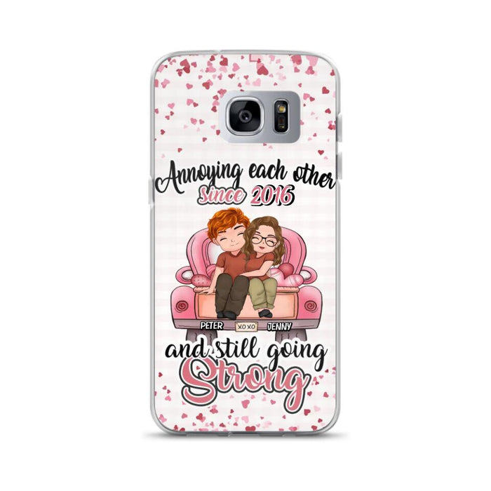 Custom Personalized Couple Phone Case - Valentine's Day/ Birthday/ Anniversary/ Mother's Day Gift For Wife From Husband - Case For iPhone And Samsung