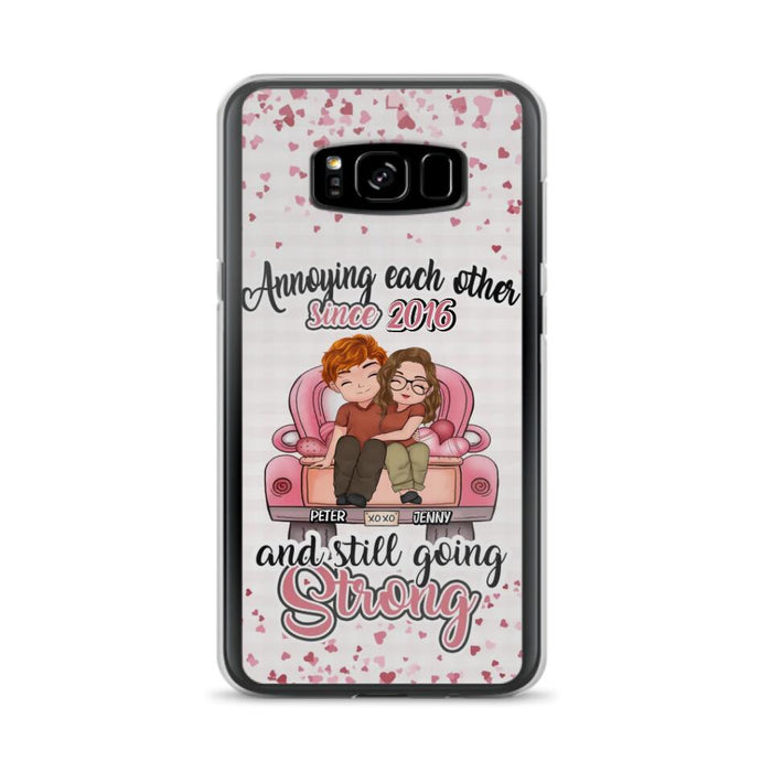 Custom Personalized Couple Phone Case - Valentine's Day/ Birthday/ Anniversary/ Mother's Day Gift For Wife From Husband - Case For iPhone And Samsung