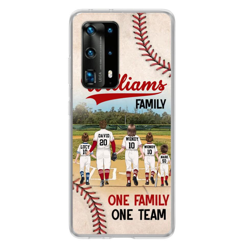 Personalized Baseball Family Phone Case - Up to 3 Children - Gift Idea For Valentine's Day/Birthday/Anniversary/Mother's Day Gift Idea - One Family One Team - Case for Xiaomi/Huawei/Oppo