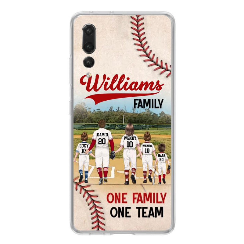 Personalized Baseball Family Phone Case - Up to 3 Children - Gift Idea For Valentine's Day/Birthday/Anniversary/Mother's Day Gift Idea - One Family One Team - Case for Xiaomi/Huawei/Oppo