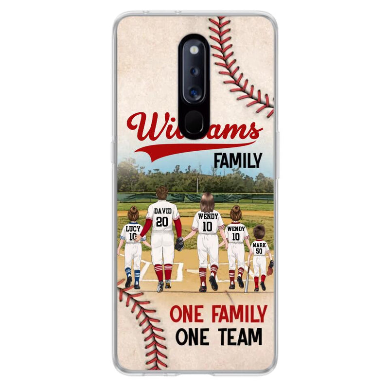 Personalized Baseball Family Phone Case - Up to 3 Children - Gift Idea For Valentine's Day/Birthday/Anniversary/Mother's Day Gift Idea - One Family One Team - Case for Xiaomi/Huawei/Oppo