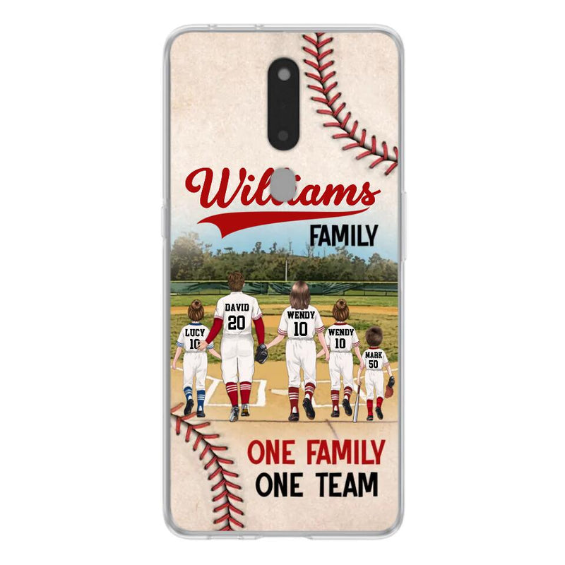 Personalized Baseball Family Phone Case - Up to 3 Children - Gift Idea For Valentine's Day/Birthday/Anniversary/Mother's Day Gift Idea - One Family One Team - Case for Xiaomi/Huawei/Oppo