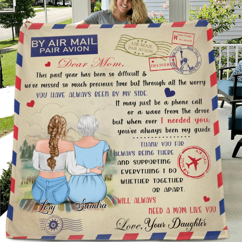 Personalized Love Letter Fleece/Quilt Blanket - Handwritten Letter Blanket - Best Gift For Mother