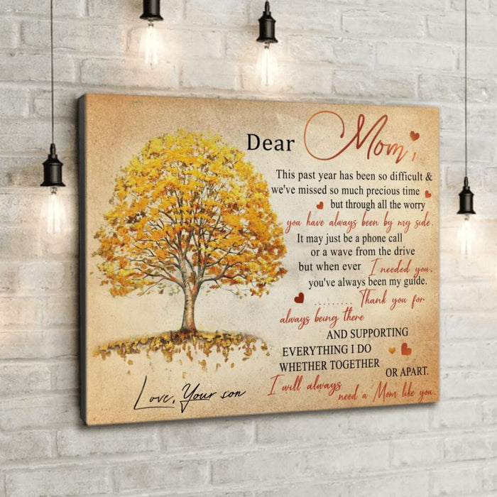 Custom Personalized Love Letter Canvas - Gift From Daughter/Son To Mom - Meaningful messages for mother’s day