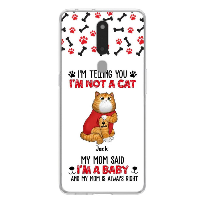 Custom Personalized Dog/ Cat Phone Case - Upto 4 Pets - Birthday, Loving Gift For Cat & Dog Lover, Pet Owner, Pet Mom, Pet Dad - My Mom Said I'm A Baby - Case For Xiaomi/ Oppo/ Huawei