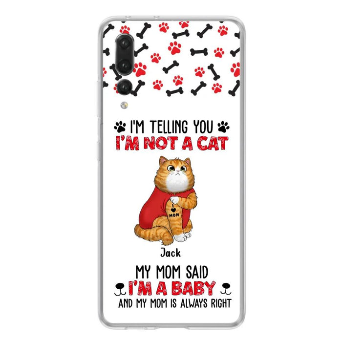 Custom Personalized Dog/ Cat Phone Case - Upto 4 Pets - Birthday, Loving Gift For Cat & Dog Lover, Pet Owner, Pet Mom, Pet Dad - My Mom Said I'm A Baby - Case For Xiaomi/ Oppo/ Huawei