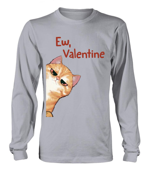 Custom Personalized Valentine Dog/ Cat T-shirt/ Long Sleeve/ Sweatshirt/ Hoodie - Upto 4 Pets - Valentine's Day Gift For Cat & Dog Lover, Pet Owner - Ew, Valentine