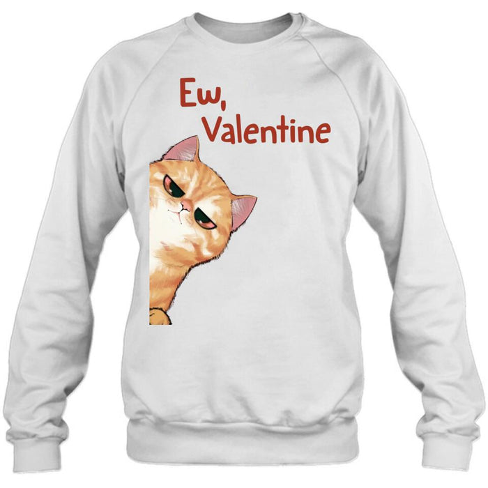 Custom Personalized Valentine Dog/ Cat T-shirt/ Long Sleeve/ Sweatshirt/ Hoodie - Upto 4 Pets - Valentine's Day Gift For Cat & Dog Lover, Pet Owner - Ew, Valentine