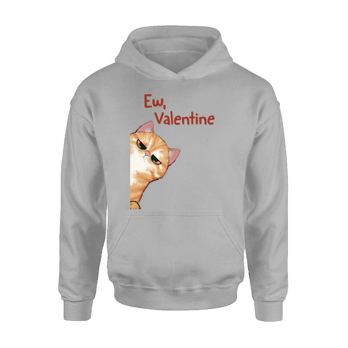 Custom Personalized Valentine Dog/ Cat T-shirt/ Long Sleeve/ Sweatshirt/ Hoodie - Upto 4 Pets - Valentine's Day Gift For Cat & Dog Lover, Pet Owner - Ew, Valentine