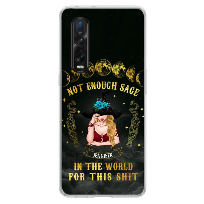 Custom Personalized Witch Phone Case - Gift For Halloween/Witch - Not Enough Sage In The World - Case for Xiaomi/Huawei/Oppo