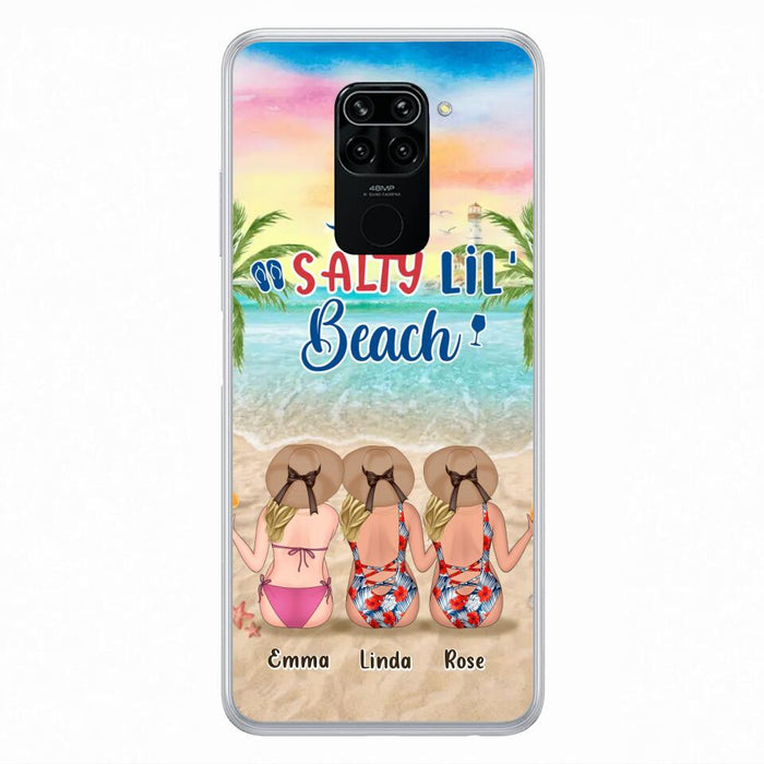 Custom Personalized Beach Girls Phone Case - Upto 3 Girls - Gift Idea For Friends/ Sisters - Salty Lil' Beach - Case For Xiaomi, Oppo And Huawei