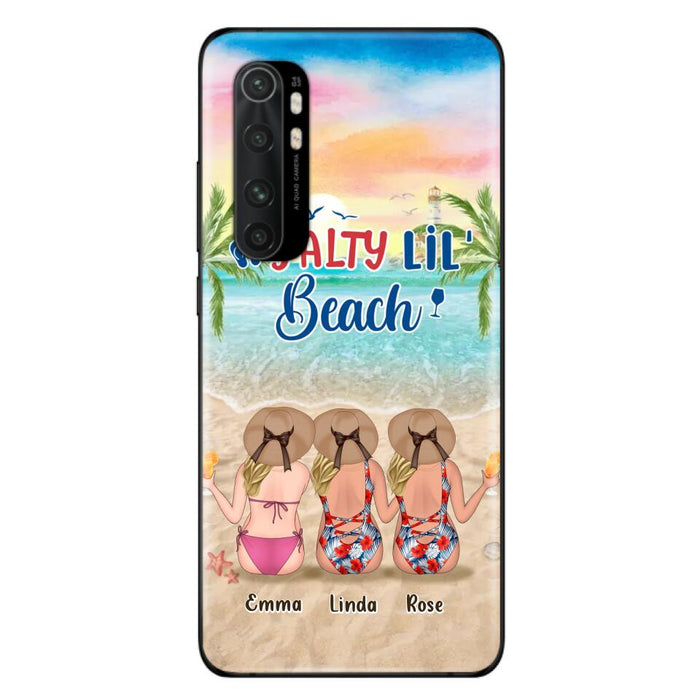 Custom Personalized Beach Girls Phone Case - Upto 3 Girls - Gift Idea For Friends/ Sisters - Salty Lil' Beach - Case For Xiaomi, Oppo And Huawei