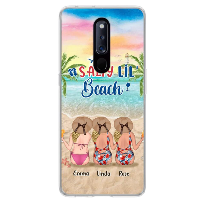 Custom Personalized Beach Girls Phone Case - Upto 3 Girls - Gift Idea For Friends/ Sisters - Salty Lil' Beach - Case For Xiaomi, Oppo And Huawei