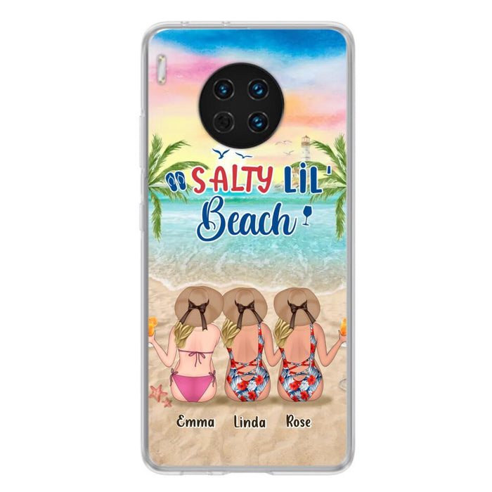 Custom Personalized Beach Girls Phone Case - Upto 3 Girls - Gift Idea For Friends/ Sisters - Salty Lil' Beach - Case For Xiaomi, Oppo And Huawei