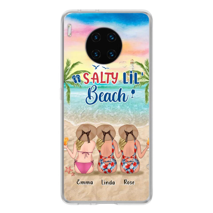 Custom Personalized Beach Girls Phone Case - Upto 3 Girls - Gift Idea For Friends/ Sisters - Salty Lil' Beach - Case For Xiaomi, Oppo And Huawei