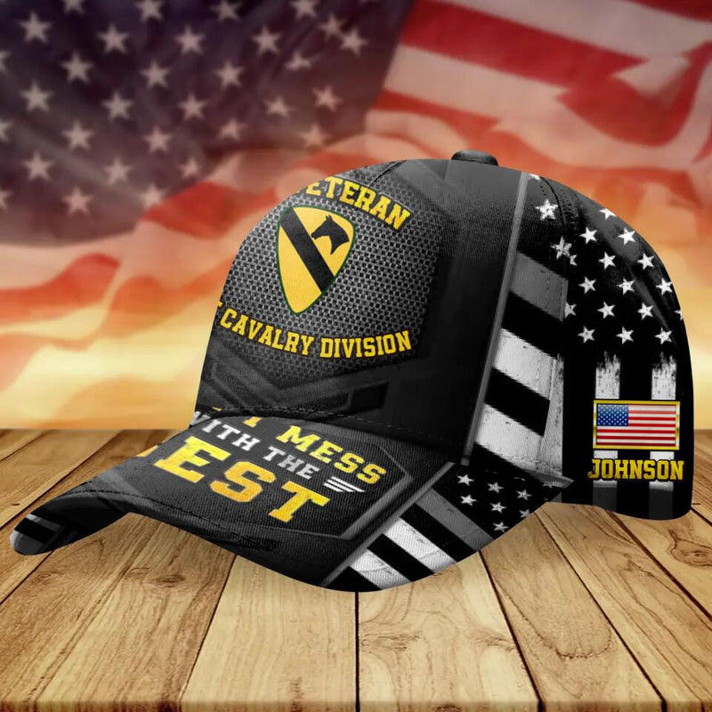 Personalized Veteran Baseball Cap - Gift Idea For Veterans - Don't Mess With The Best