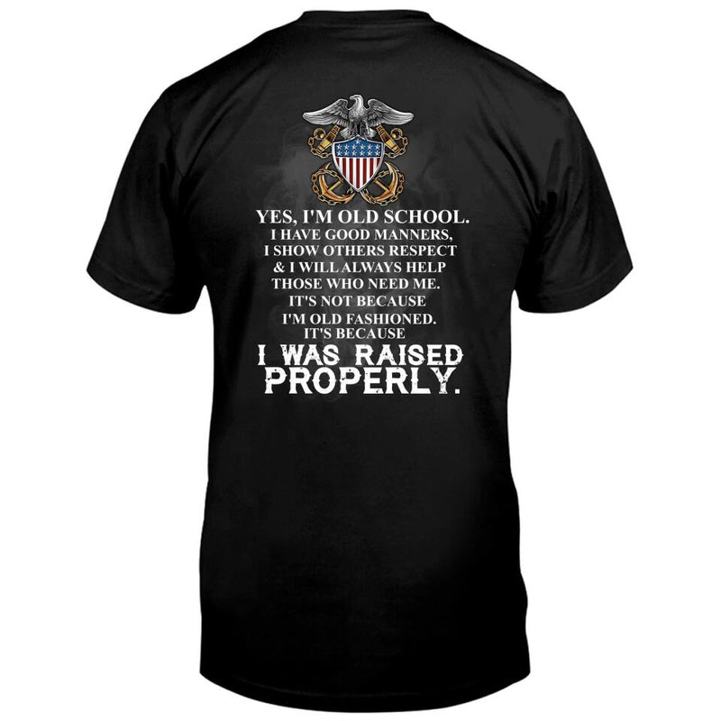 Personalized Veteran T-shirt - Gift Idea For Veteran - I Was Raised Properly