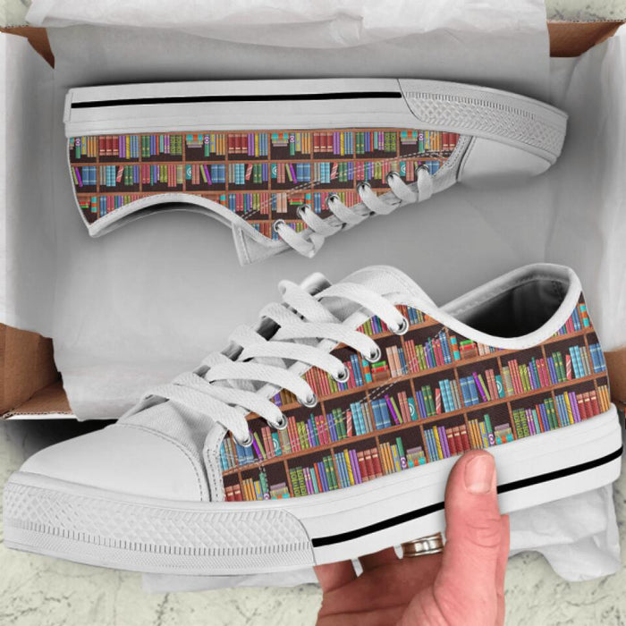 Book Men/Women Low Top Sneakers - Gift Idea For Book Lovers