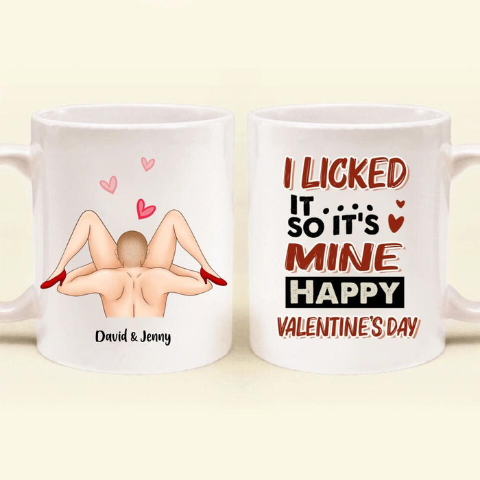 Custom Personalized Valentine's Day Coffee Mug - Gift For Him/Her - Valentine's Day Gift - I Licked It So It's Mine