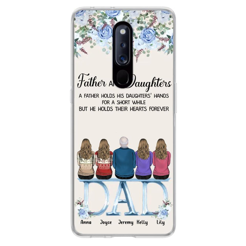 Personalized Father Phone Case - Up to 5 People - Father's Day Gift Idea For Father - Father & Daughters A Father Holds His Daughters Hands For A Short While - Case for Xiaomi/Huawei/Oppo