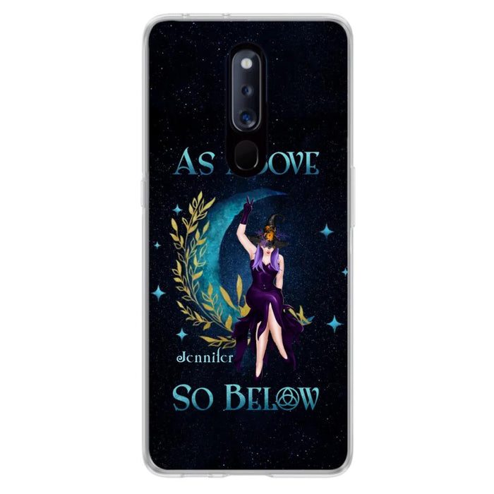 Custom Personalized Witch Phone Case - Gift Idea For Witch Lovers - As Above So Below - Cases For Oppo, Xiaomi & Huawei