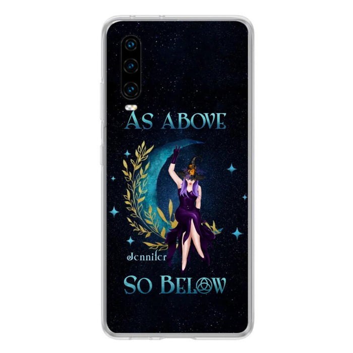 Custom Personalized Witch Phone Case - Gift Idea For Witch Lovers - As Above So Below - Cases For Oppo, Xiaomi & Huawei