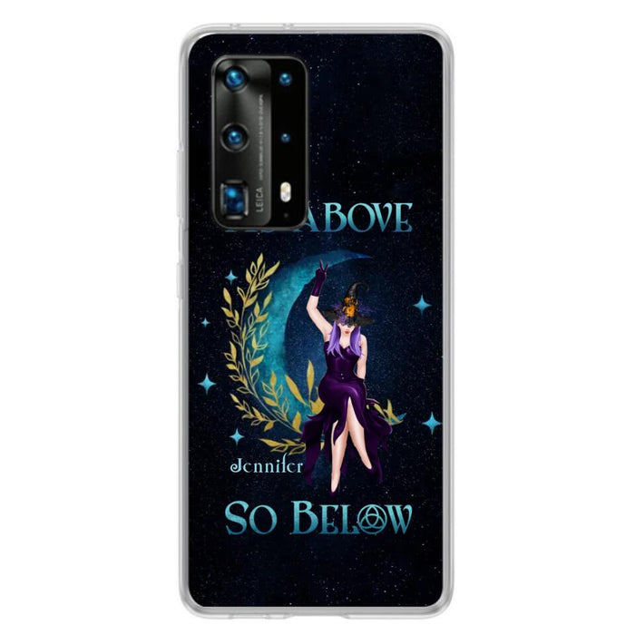 Custom Personalized Witch Phone Case - Gift Idea For Witch Lovers - As Above So Below - Cases For Oppo, Xiaomi & Huawei