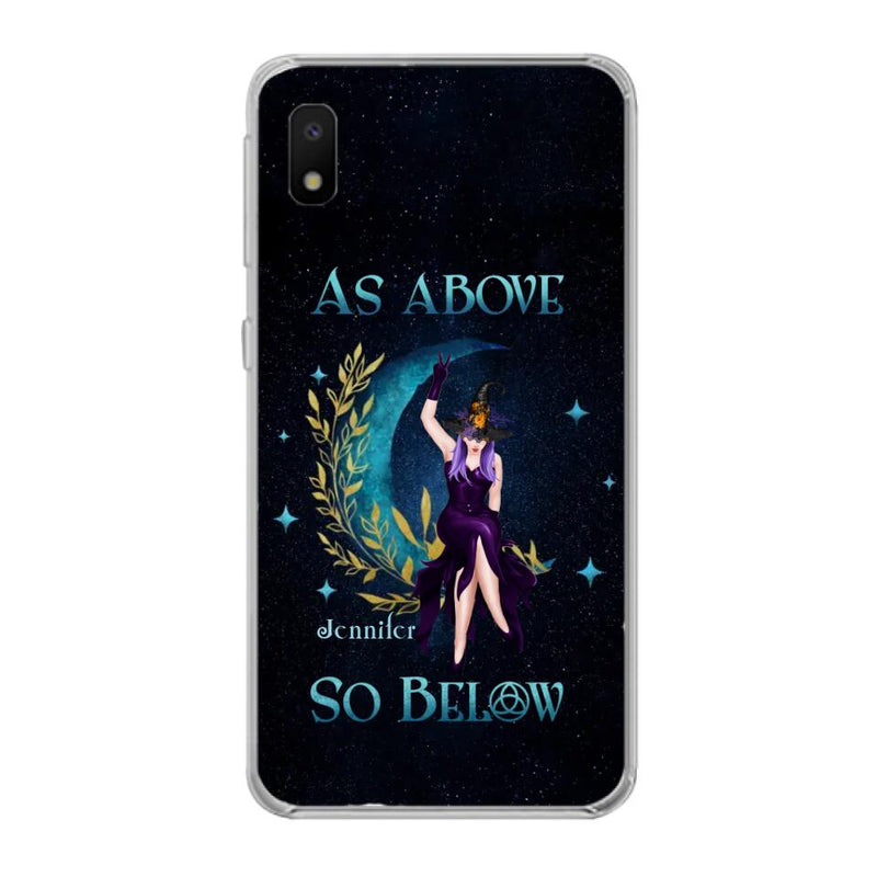 Custom Personalized Witch Phone Case - Gift Idea For Witch Lovers - As Above So Below - Cases For iPhone & Samsung