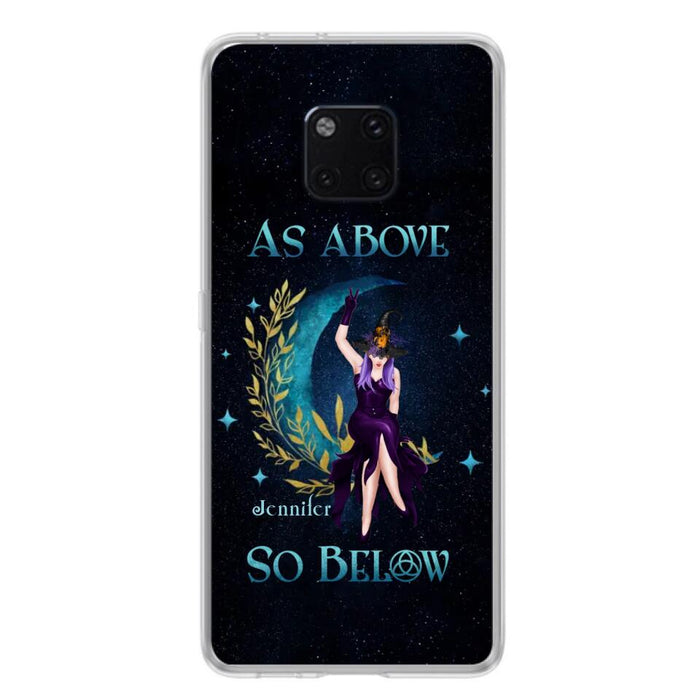 Custom Personalized Witch Phone Case - Gift Idea For Witch Lovers - As Above So Below - Cases For Oppo, Xiaomi & Huawei