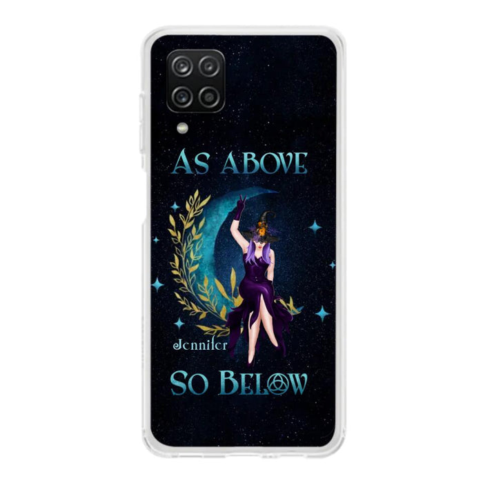 Custom Personalized Witch Phone Case - Gift Idea For Witch Lovers - As Above So Below - Cases For iPhone & Samsung