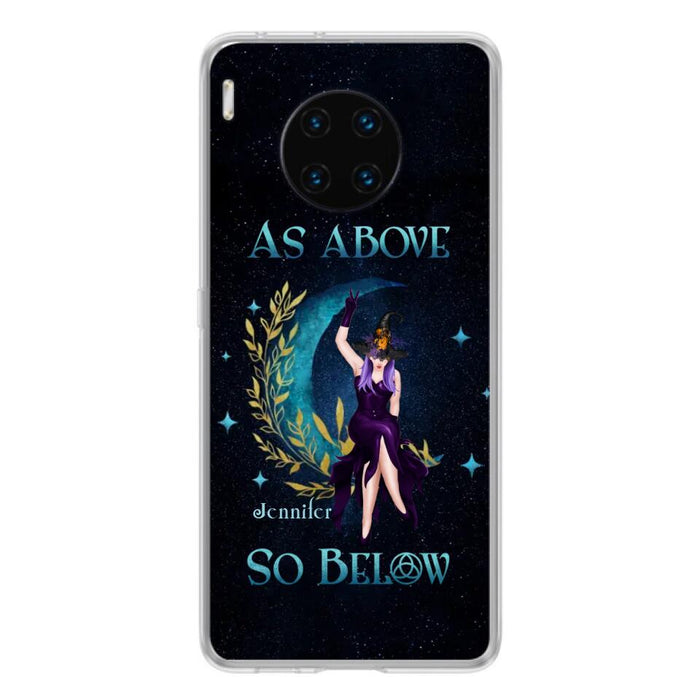 Custom Personalized Witch Phone Case - Gift Idea For Witch Lovers - As Above So Below - Cases For Oppo, Xiaomi & Huawei